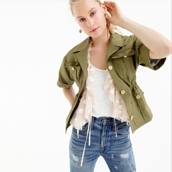 J. Crew Jackets & Blazers - J. Crew Collection safari jacket in Italian cotton